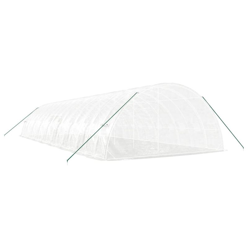 Casa si Gradina - Gradinarit si plante - Sere si solarii - Sera cu cadru din otel, alb, 96 m², 16x6x2,85 m - Infinity.ro