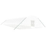 Casa si Gradina - Gradinarit si plante - Sere si solarii - Sera cu cadru din otel, alb, 120 m², 20x6x2,85 m - Infinity.ro