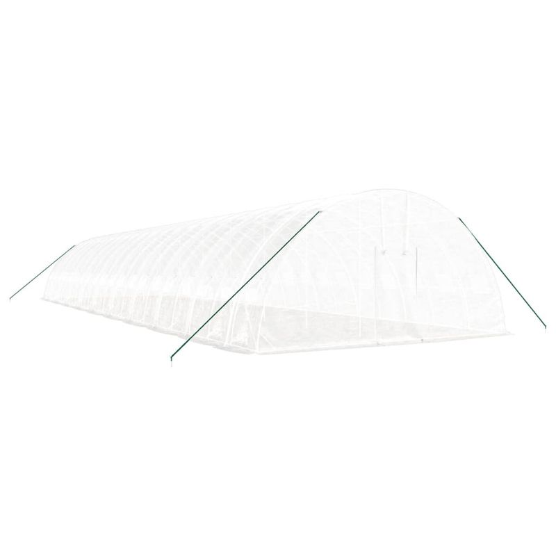 Casa si Gradina - Gradinarit si plante - Sere si solarii - Sera cu cadru din otel, alb, 120 m², 20x6x2,85 m - Infinity.ro