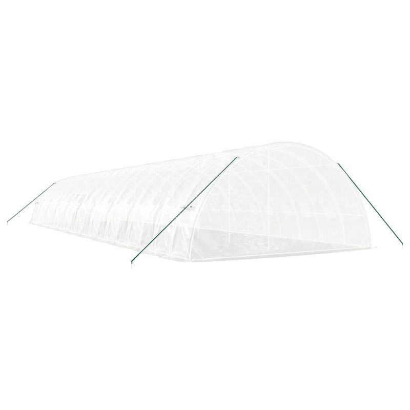 Casa si Gradina - Gradinarit si plante - Sere si solarii - Sera cu cadru din otel, alb, 120 m², 20x6x2,85 m - Infinity.ro