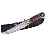 Casa si Gradina/Bucatarie si vesela/Vesela si tacamuri/Cutite si seturi de cutite - Cutit de vanatoare Hunting Survival , IdeallStore , 29 cm , Husa inclusa - Infinity.ro