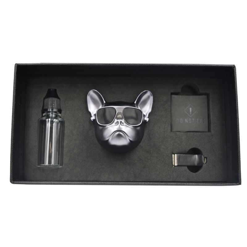 Auto si Moto - Intretinere auto - Odorizante auto - Odorizant auto dublu - Bulldog gri mat, Esenta Lichida 15 ml - Infinity.ro