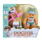 Jucarii, Copii si Bebe - Jucarii si jocuri - Papusi si accesorii - Papusi - Bebelus cu accesorii doctor, 7Toys - Infinity.ro