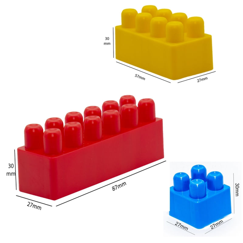 Jucarii, Copii si Bebe - Jucarii si jocuri - Seturi de constructie si cuburi - Seturi de constructie - Cuburi de construit 130 piese, 7Toys - Infinity.ro