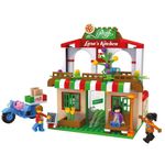 Jucarii, Copii si Bebe - Jucarii si jocuri - Seturi de constructie si cuburi - Seturi de constructie - Joc de construit, Pizzeria Lui Lary,  264 Piese ,7Toys - Infinity.ro