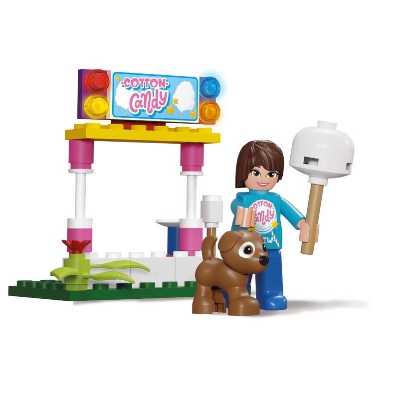 Jucarii, Copii si Bebe - Jucarii si jocuri - Seturi de constructie si cuburi - Seturi de constructie - Joc de construit, Carusel, 160 piese, 7Toys - Infinity.ro