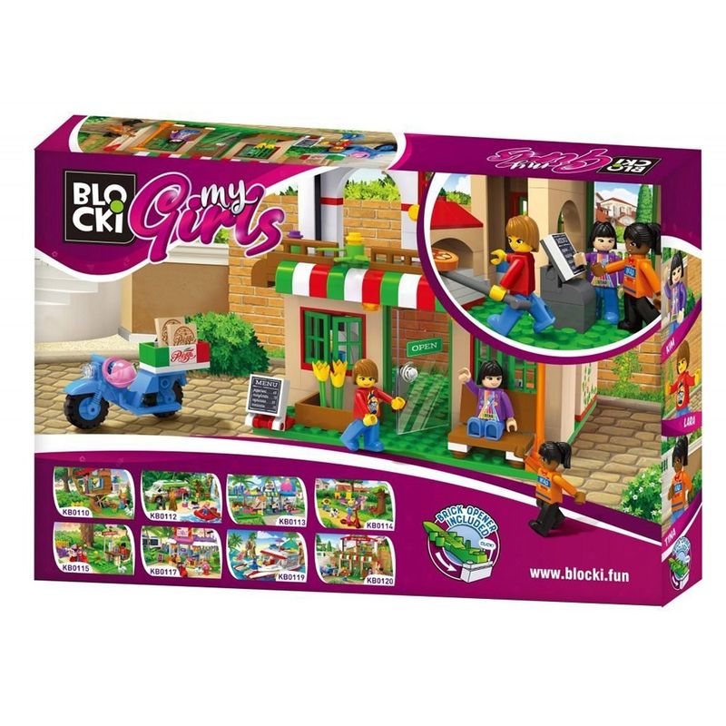 Jucarii, Copii si Bebe - Jucarii si jocuri - Seturi de constructie si cuburi - Seturi de constructie - Joc de construit, Pizzeria Lui Lary,  264 Piese ,7Toys - Infinity.ro