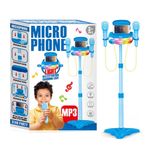Jucarii, Copii si Bebe - Jucarii si jocuri - Jucarii de rol - Instrumente muzicale de jucarie - Microfon cu baterii si stativ pentru baieti, 7Toys - Infinity.ro