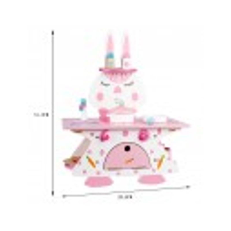 Jucarii, Copii si Bebe - Jucarii si jocuri - Jucarii de rol - Bucatarii copii - Bucatarie din lemn pentru copii - Iepurasul Roz, 7Toys - Infinity.ro