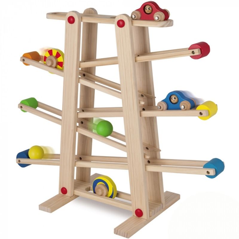 Jucarii, Copii si Bebe - Jucarii si jocuri - Jucarii & jocuri educative - Jocuri si jucarii educative - Circuit cu bile si masinute XXL, din lemn, 7Toys - Infinity.ro