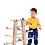 Jucarii, Copii si Bebe - Jucarii si jocuri - Jucarii & jocuri educative - Jocuri si jucarii educative - Circuit cu bile si masinute XXL, din lemn, 7Toys - Infinity.ro