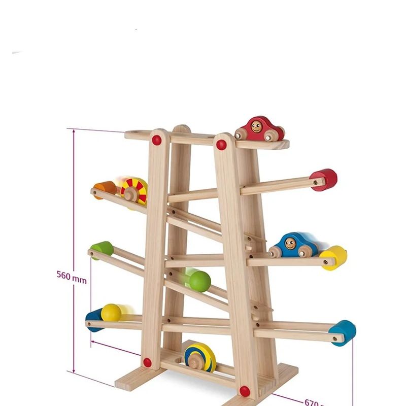 Jucarii, Copii si Bebe - Jucarii si jocuri - Jucarii & jocuri educative - Jocuri si jucarii educative - Circuit cu bile si masinute XXL, din lemn, 7Toys - Infinity.ro