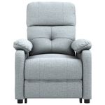 Casa si Gradina - Mobilier - Scaune si fotolii - Fotolii - Fotoliu cu ridicare, gri deschis, textil - Infinity.ro