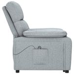 Casa si Gradina - Mobilier - Scaune si fotolii - Fotolii - Fotoliu cu ridicare, gri deschis, textil - Infinity.ro