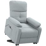Casa si Gradina - Mobilier - Scaune si fotolii - Fotolii - Fotoliu cu ridicare, gri deschis, textil - Infinity.ro