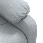 Casa si Gradina - Mobilier - Scaune si fotolii - Fotolii - Fotoliu cu ridicare, gri deschis, textil - Infinity.ro