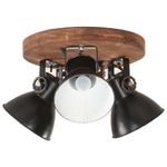 Casa si Gradina - Corpuri si surse de iluminat - Veioze si lampi - Lampi de veghe - Plafoniera industriala, negru, 42 x 27 cm, 25 W, E27 - Infinity.ro
