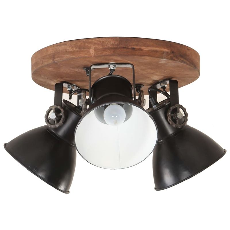 Casa si Gradina - Corpuri si surse de iluminat - Veioze si lampi - Lampi de veghe - Plafoniera industriala, negru, 42 x 27 cm, 25 W, E27 - Infinity.ro