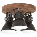 Casa si Gradina - Corpuri si surse de iluminat - Veioze si lampi - Lampi de veghe - Plafoniera industriala, negru, 42 x 27 cm, 25 W, E27 - Infinity.ro