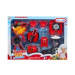 Jucarii, Copii si Bebe - Jucarii si jocuri - Jucarii de rol - Bucatarii copii - Ustensile bucatarie + aragaz, in cutie, 7Toys - Infinity.ro