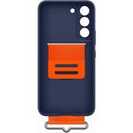 Laptop, Telefoane si Tablete - Telefoane mobile si accesorii - Accesorii Telefoane - Huse telefoane - Husa Silicone Cover Strap pentru Galaxy S22, EF-GS901TNEGWW - Albastru inchis - Infinity.ro