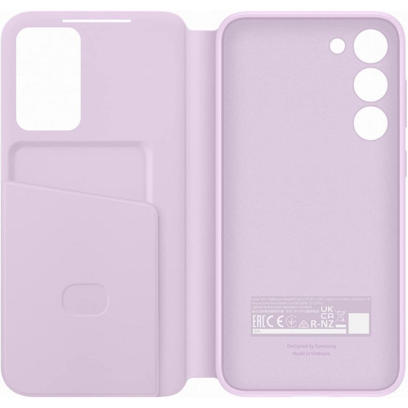 Laptop, Telefoane si Tablete - Telefoane mobile si accesorii - Accesorii Telefoane - Huse telefoane - Husa Smart Transparent View Cover pentru Galaxy S23 Plus, EF-ZS916CVEGWW - Lilac - Infinity.ro