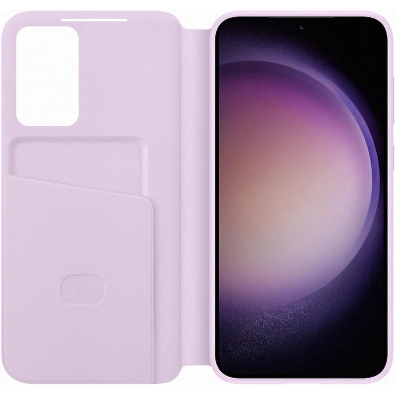 Laptop, Telefoane si Tablete - Telefoane mobile si accesorii - Accesorii Telefoane - Huse telefoane - Husa Smart Transparent View Cover pentru Galaxy S23 Plus, EF-ZS916CVEGWW - Lilac - Infinity.ro
