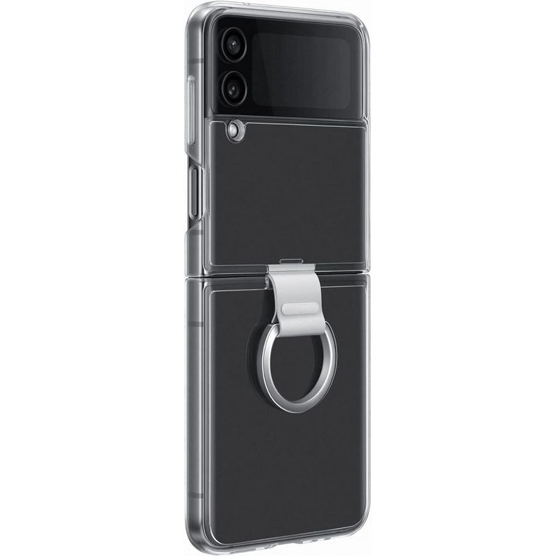 Laptop, Telefoane si Tablete - Telefoane mobile si accesorii - Accesorii Telefoane - Huse telefoane - Husa Samsung Galaxy Z Flip 4 Transparent Cover cu Ring, EF-OF721CTEGWW - Transparent - Infinity.ro