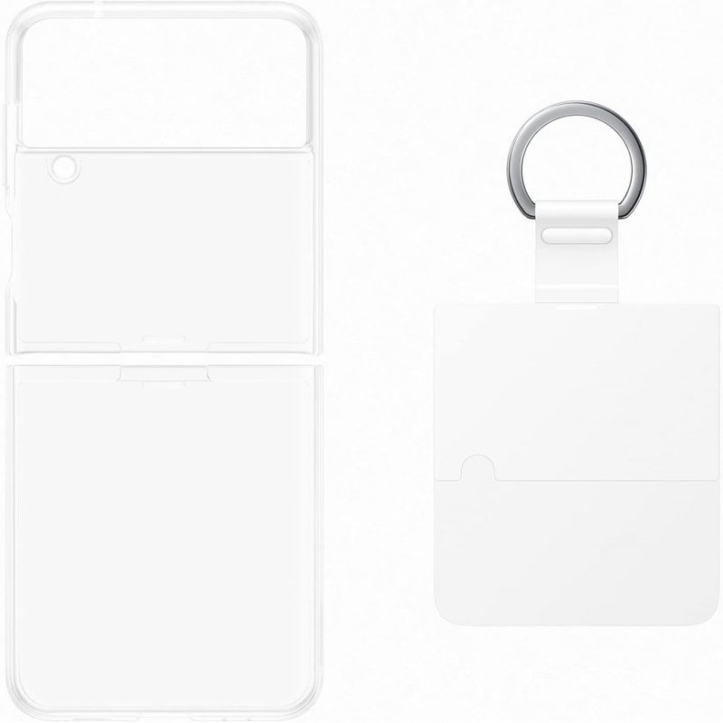Laptop, Telefoane si Tablete - Telefoane mobile si accesorii - Accesorii Telefoane - Huse telefoane - Husa Samsung Galaxy Z Flip 4 Transparent Cover cu Ring, EF-OF721CTEGWW - Transparent - Infinity.ro