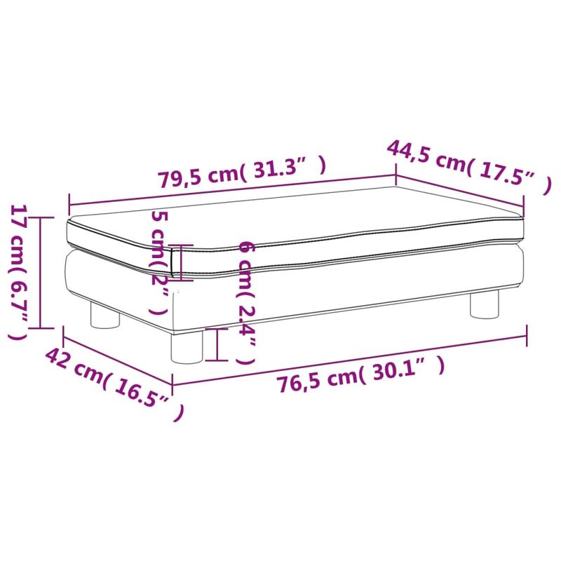 Casa si Gradina - Mobilier - Mobilier copii - Mobilier camera copiilor - Canapea pentru copii cu taburet roz 100x50x30 cm catifea - Infinity.ro