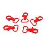 Casa si Gradina - Decoratiuni - DIY - Articole mercerie - Set 5 carabine rotative din plastic Crisalida, latime material 17 mm, 14 x 26 mm, Rosu - Infinity.ro