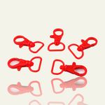 Casa si Gradina - Decoratiuni - DIY - Articole mercerie - Set 5 carabine rotative din plastic Crisalida, latime material 17 mm, 14 x 26 mm, Rosu - Infinity.ro