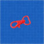Casa si Gradina - Decoratiuni - DIY - Articole mercerie - Set 5 carabine rotative din plastic Crisalida, latime material 17 mm, 14 x 26 mm, Rosu - Infinity.ro