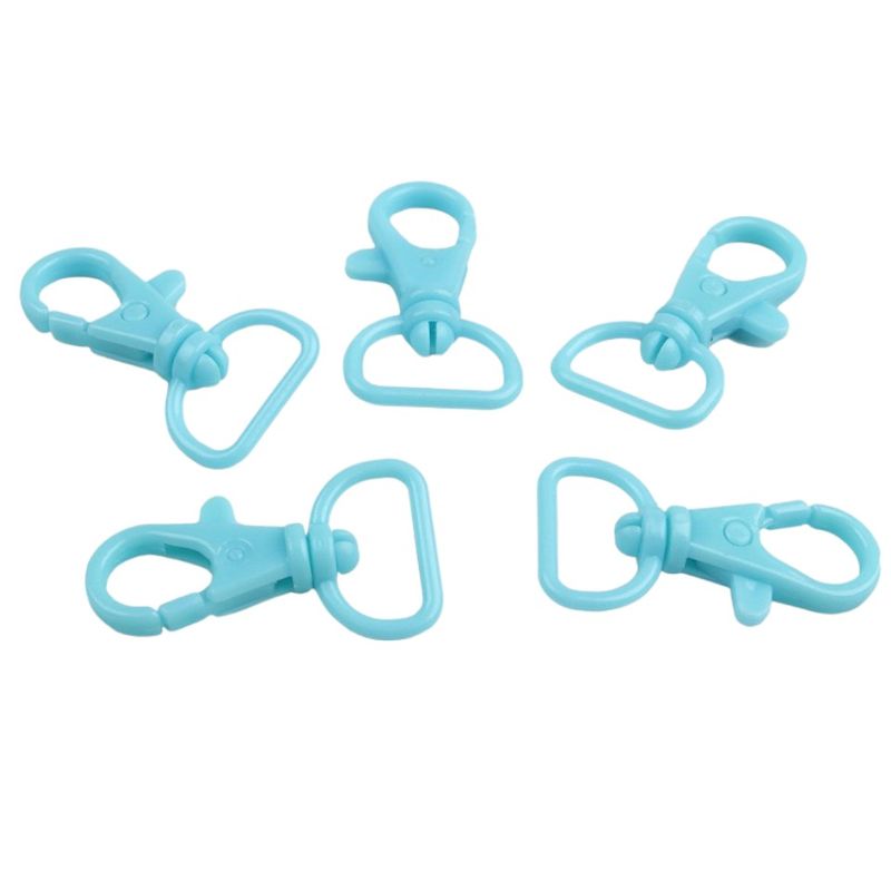 Casa si Gradina - Decoratiuni - DIY - Articole mercerie - Set 5 carabine rotative din plastic Crisalida, latime material 17 mm, 14 x 26 mm, Albastru - Infinity.ro