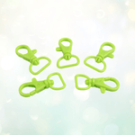 Casa si Gradina - Decoratiuni - DIY - Articole mercerie - Set 5 carabine rotative din plastic Crisalida, latime material 17 mm, 14 x 26 mm, Verde - Infinity.ro