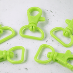 Casa si Gradina - Decoratiuni - DIY - Articole mercerie - Set 5 carabine rotative din plastic Crisalida, latime material 17 mm, 14 x 26 mm, Verde - Infinity.ro