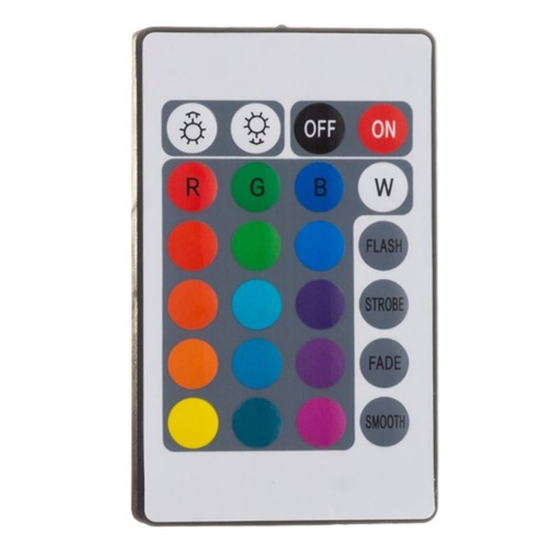 Casa si Gradina - Corpuri si surse de iluminat - Iluminat exterior - Lampi solare - Lampa Proiector LED Acrilica, 16 Culori, 5 Nivele Intensitate, Functie de Estompare, Baterie 400mAh, 9x21 cm - Infinity.ro