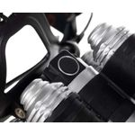 Casa si Gradina - Corpuri si surse de iluminat - Iluminat exterior - Lampi solare - Lanterna Frontala Profesionala LED, 5 LED-uri Cree, 4 Moduri Iluminare, Baterie 6800mAh, Aluminiu, Negru - Infinity.ro