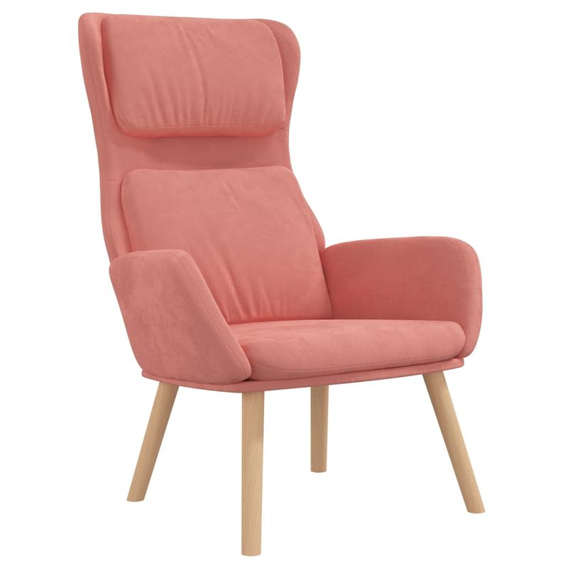 Casa si Gradina - Mobilier - Scaune si fotolii - Fotolii - Fotoliu de relaxare, roz, catifea - Infinity.ro