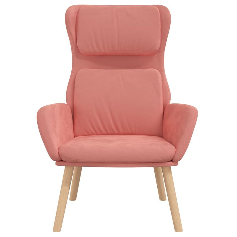 Casa si Gradina - Mobilier - Scaune si fotolii - Fotolii - Fotoliu de relaxare, roz, catifea - Infinity.ro