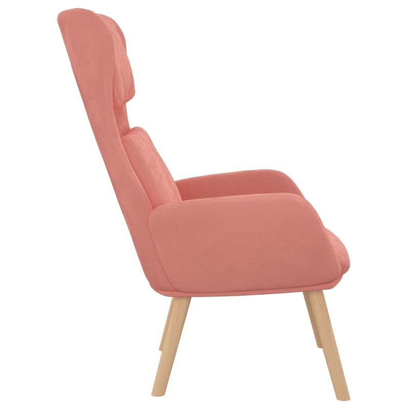 Casa si Gradina - Mobilier - Scaune si fotolii - Fotolii - Fotoliu de relaxare, roz, catifea - Infinity.ro