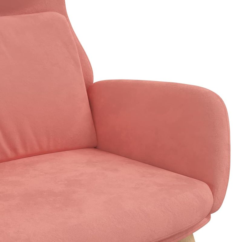 Casa si Gradina - Mobilier - Scaune si fotolii - Fotolii - Fotoliu de relaxare, roz, catifea - Infinity.ro