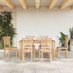 Casa si Gradina - Gradina si terasa - Mobilier exterior - Seturi mobila gradina - Set mobilier de gradina, 7 piese, lemn masiv de tec - Infinity.ro