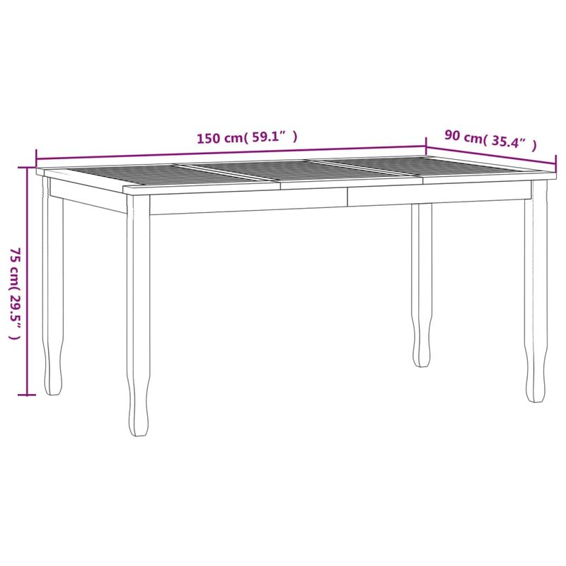 Casa si Gradina - Gradina si terasa - Mobilier exterior - Seturi mobila gradina - Set mobilier de gradina, 7 piese, lemn masiv de tec - Infinity.ro