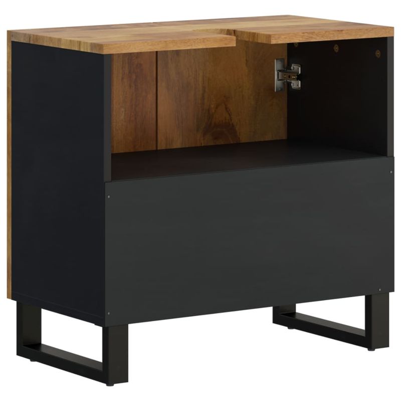 Casa si Gradina - Mobilier - Mobilier baie - Comode baie - Dulap de chiuveta 62x33x58 cm lemn masiv mango și lemn compozit, maro miere - Infinity.ro