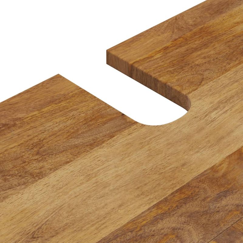 Casa si Gradina - Mobilier - Mobilier baie - Comode baie - Dulap de chiuveta 62x33x58 cm lemn masiv mango și lemn compozit, maro miere - Infinity.ro