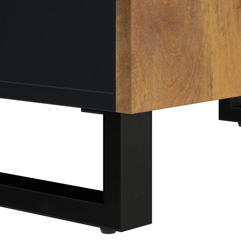 Casa si Gradina - Mobilier - Mobilier baie - Comode baie - Dulap de chiuveta 62x33x58 cm lemn masiv mango și lemn compozit, maro miere - Infinity.ro