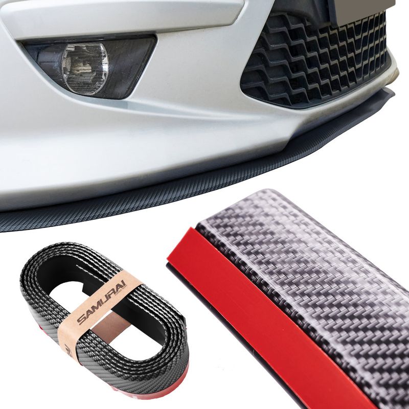 Auto si Moto - Piese auto si accesorii - Caroserie - Alte accesorii caroserie - Protectie spoiler, prelungire bara fata/spate din cauciuc, culoare CARBON negru - Infinity.ro