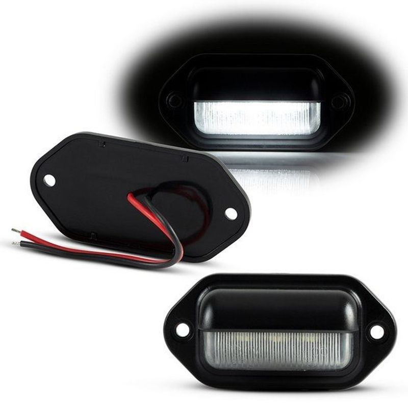 Auto si Moto - Piese auto si accesorii - Caroserie - Faruri, stopuri si proiectoare - Set de 2 lampi numar universale Xentech Light camion, remorca, rulota 12V-24V - Infinity.ro