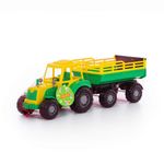 Jucarii, Copii si Bebe - Jucarii si jocuri - Vehicule si jucarii cu telecomanda - Utilaje constructie de jucarie - Tractor cu remorca, 57x17x18 cm, 7Toys - Infinity.ro